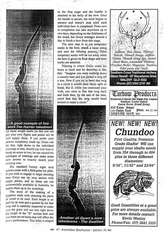 Page 2 of the Australian Bowhunter article