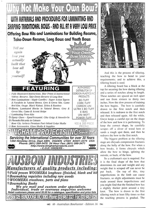 Page 3 of the Australian Bowhunter article