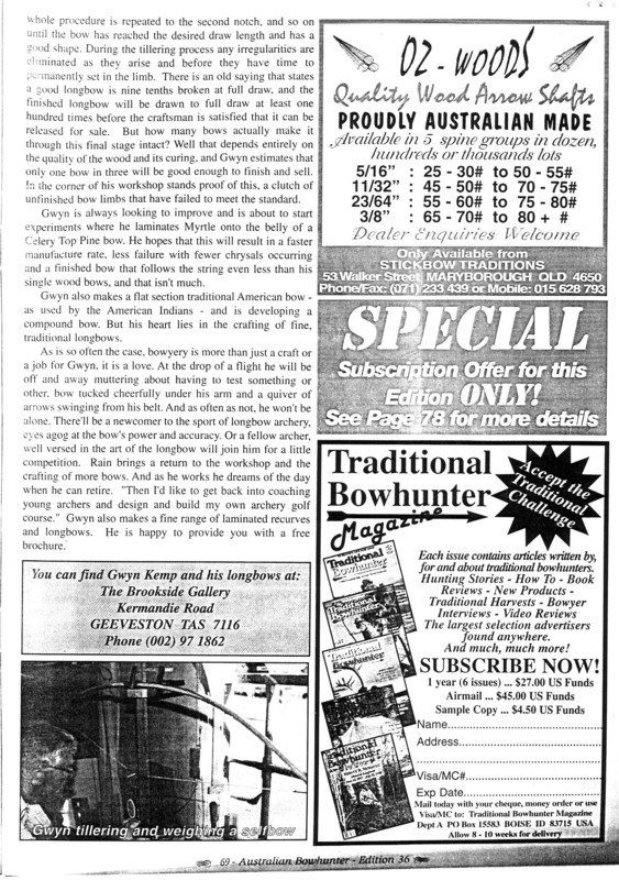 Page 4 of the Australian Bowhunter article