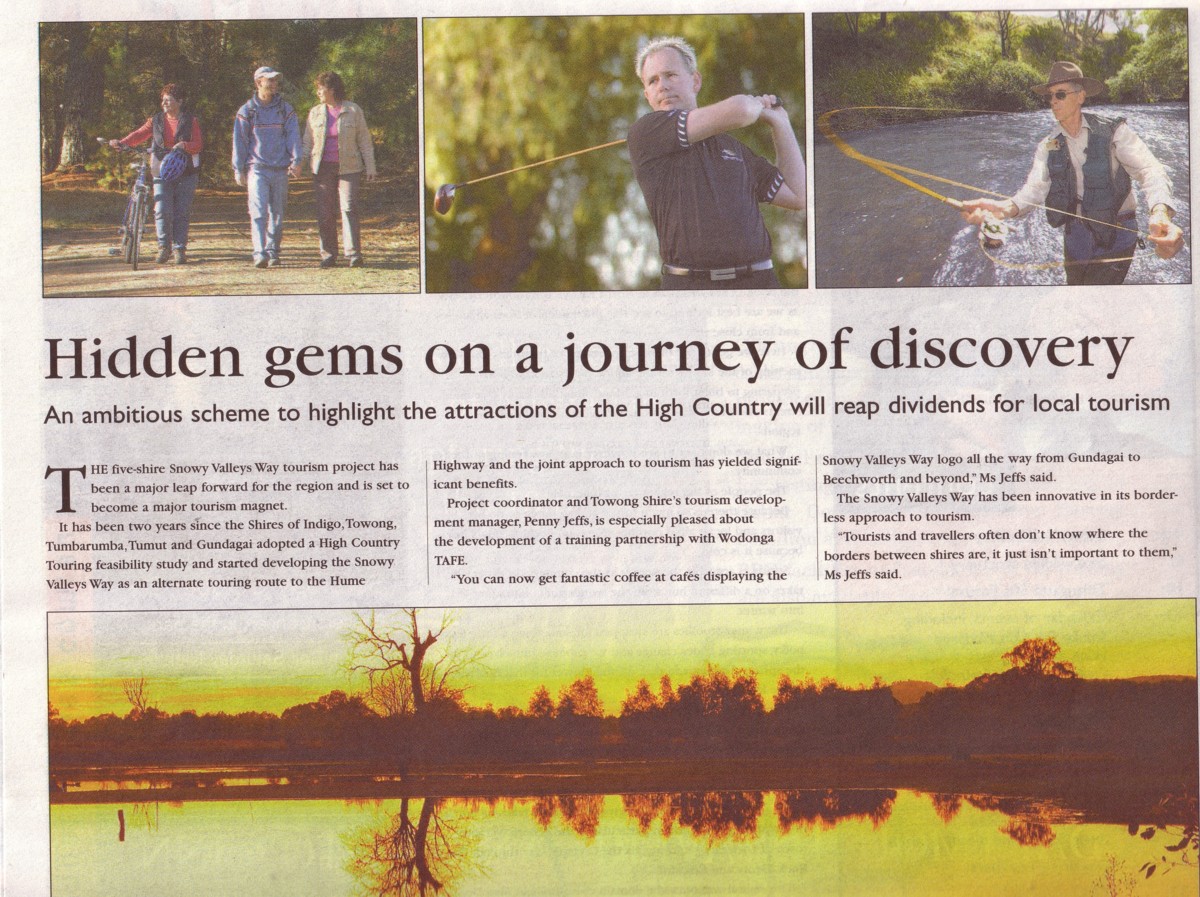 Page 1 of the Out and About article